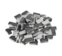 MECCANIXITY Carreaux de mosaïque en céramique de 250 g pour travaux manuels, carreaux de céramique rectangulaires noirs pour kits de mosaïque, tapis de tasse de jardin