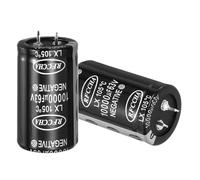 MECCANIXITY Condensateur électrolytique à clipser 63 V 10 000 uF, 2 amplificateurs audio à 2 broches, condensateur électrolytique en aluminium pour filtre audio, appareils ménagers intelligents