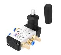 MECCANIXITY Electrovanne pneumatique 0,6 cm NPT 5 voies 2 positions pour broyeur de canettes, cylindres d'air avec raccord de tuyau de 4 mm et silencieux 1 jeu 4H210-08