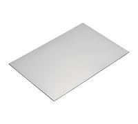 MECCANIXITY Feuille de gravure ABS double couleur 20,1 x 30 cm noir/argent pour badge, signe, bricolage sculpture