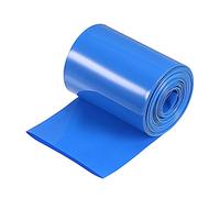 MECCANIXITY Gaine thermorétractable en PVC pour batterie - 75 mm - Plat - 6 m - Bleu - Bonne isolation pour batterie