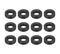 MECCANIXITY Lot de 12 rondelles plates noires de 9/16" pour vis M14, rondelles métalliques en acier de 14 mm ID 30 mm OD 10 mm de longueur pour vis industrielles, boulons