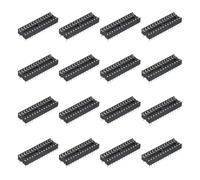 MECCANIXITY Lot de 17 adaptateurs de douille de puce DIP IC 7,62 mm pas de rangée 28 broches IC assortiment kit 2,54 mm pas pour projet de platine d'expérience, conception de carte PCB