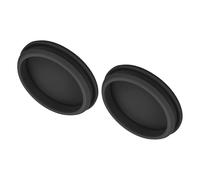 MECCANIXITY Lot de 2 bouchons d'étanchéité en silicone à clipser - Diamètre de montage : 60,6 mm - Rainure étroite - Largeur : 5 mm - Pour cloisons de cuisine - Bouchons d'étanchéité étanches - Noir