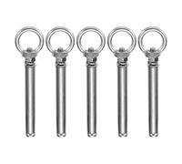 MECCANIXITY Lot de 2 boulons à œil d'extension en béton M8 x 80 mm en acier inoxydable 304 pour plafond, béton, mur, brique