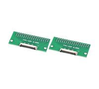 MECCANIXITY Lot de 2 convertisseurs FFC FPC PCB 32 broches pas de 0,5 mm vers DIP 2,54 mm un seul côté pour imprimante LCD 3D, appareil photo, DVD, TV, ordinateur portable