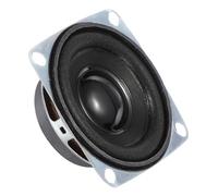 MECCANIXITY Lot de 2 petits haut-parleurs 3 W 4 Ohm avec coque en métal carré et aimant externe pour mini haut-parleurs, DVD, EVD, machine de publicité portable, 36 mm, noir