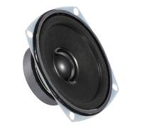 MECCANIXITY Lot de 2 petits haut-parleurs 5 W 4 Ohm avec coque en métal carré et aimant externe pour mini haut-parleurs, DVD, multimédia, machine de publicité portable, 45 mm, noir
