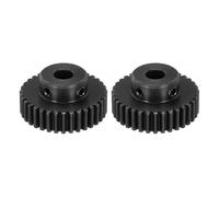 MECCANIXITY Lot de 2 pignons de moteur en acier de 1 m 35T, engrenages de moteur RC compatibles avec alésage d'arbre de 8 mm pour véhicules télécommandés, camions, pièces de chenille tout-terrain