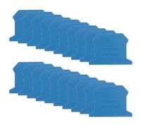 MECCANIXITY Lot de 20 capuchons d'extrémité de bornier de rail DIN, D-UK2.5 pour bornier monté sur rail DIN (bleu)