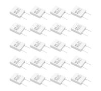MECCANIXITY Lot de 20 résistances en céramique 5 W 0,022 Ohm 5 % de tolérance bobinée non inductive en ciment résistances de puissance à flamme fixe pour carte de circuit imprimé, adaptateurs