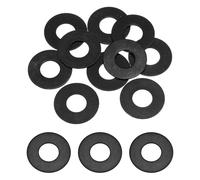 MECCANIXITY Lot de 20 rondelles plates M8 ID x 24 mm OD, rondelles métalliques en acier inoxydable 304, anneaux d'étanchéité en zinc noir pour vis et boulons