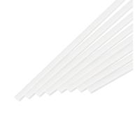 MECCANIXITY Lot de 20 tiges rectangulaires en plastique ABS - 1,5 x 3 x 250 mm - Kit d'assortiment de tiges en plastique blanc pour modélisme architectural