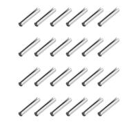 MECCANIXITY Lot de 24 goupilles fendues à ressort en acier pour fixation sécurisée, 5 mm de diamètre, 40 mm de long, argent