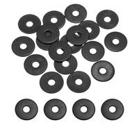 MECCANIXITY Lot de 30 rondelles plates M5 ID x 15 mm OD, rondelles métalliques en acier inoxydable 304, anneaux d'étanchéité en zinc noir pour vis et boulons