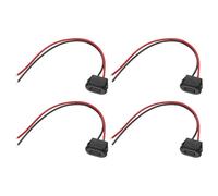 MECCANIXITY Lot de 4 câbles d'extension de type C femelle à 2 broches, 3 A 5 V, prise femelle USB-C carrée vers queue de cochon étanche, câble d'extension pour PC, lampes LED, ordinateur portable