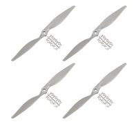 MECCANIXITY Lot de 4 hélices télécommandées 2 pales de 27,9 x 17,8 cm Gris avec anneaux adaptateurs pour avion électrique