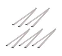 MECCANIXITY Lot de 5 câbles plats IDC à 24 broches, pas de 2 mm, longueur de 1 m, connecteur double femelle FC vers FC, câble plat pour électronique industrielle, gris