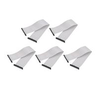 MECCANIXITY Lot de 5 câbles plats IDC à 40 broches, pas de 2,54 mm, longueur 30 cm, double connecteur femelle FC vers FC, câble plat pour électronique industrielle, gris