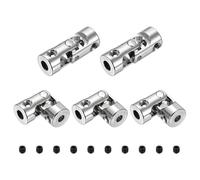 MECCANIXITY Lot de 5 raccords universels d'arbre de direction rotatif de 3,17 mm à 4 mm de diamètre intérieur avec vis pour voiture, robot, bateau, moteur