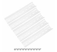 MECCANIXITY Lot de 5 rails DIN en aluminium, 15,2 cm de long, 35 mm de large, 7,5 mm de haut, guide de montage à fente avec vis à six pans creux en acier inoxydable pour installation d'équipement