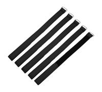 MECCANIXITY Lot de 5 sangles d'arrimage de batterie réutilisables, 2 x 35,6 cm, en cuir noir, multifonction, sangle réglable, boucles de fixation pour quadrirotor FPV RC drone, bateau, voitures