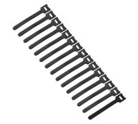 MECCANIXITY Lot de 50 sangles d'arrimage de batterie réutilisables, 0,9 x 8,7 cm, en nylon, multifonction, sangle réglable pour quadrirotor FPV RC Drone, bateau, voiture - Noir