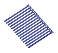 MECCANIXITY Lot de 50 sangles d'arrimage de batterie réutilisables, 1,2 x 25 cm, en nylon, multifonction, sangle réglable pour quadrirotor FPV RC Drone, bateau, voiture, bleu