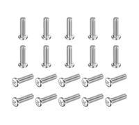 MECCANIXITY Lot de 50 vis à métaux à tête bombée M5 x 18-0,8 mm, vis à métaux métriques Phillips pour ordinateurs, boîtiers de PC, appareils photo, appareils électroniques, en acier au carbone