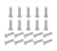 MECCANIXITY Lot de 50 vis à métaux à tête cylindrique M3,5 x 14-0,6 mm, vis à métaux métriques Phillips pour ordinateurs, boîtiers de PC, appareils photo, appareils électroniques, en acier au carbone