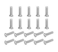 MECCANIXITY Lot de 50 vis à métaux à tête cylindrique M3 x 12-0,5 mm, vis à métaux métriques Phillips pour ordinateurs, boîtiers de PC, appareils photo, appareils électroniques, en acier au carbone