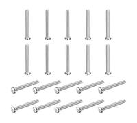 MECCANIXITY Lot de 50 vis à métaux à tête cylindrique M3 x 25-0,5 mm, vis à métaux métriques Phillips pour ordinateurs, boîtiers de PC, appareils photo, appareils électroniques, en acier au carbone