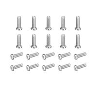 MECCANIXITY Lot de 50 vis à métaux M3 x 10-0,5 mm à tête cylindrique métrique Phillips pour ordinateurs, boîtiers de PC, appareils photo, appareils électroniques, en acier au carbone, filetage complet