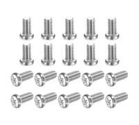 MECCANIXITY Lot de 50 vis à métaux M3 x 6-0,5 mm à tête cylindrique métrique Phillips pour ordinateurs, boîtiers de PC, appareils photo, appareils électroniques, en acier au carbone, filetage complet