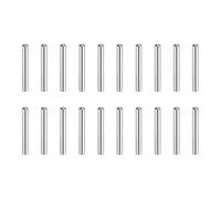 MECCANIXITY Lot de 60 chevilles en acier inoxydable 304 - 1,5 x 10 mm - Tête ronde plate chanfreinée - Pour étagère - Éléments de fixation pour meubles et projets de bricolage