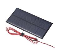 MECCANIXITY Mini panneaux solaires 7,5 V 0,75 W 100 mA, petit panneau solaire polycristallin avec câble pour kit de matériaux de jouets électriques, chargeur, 110 x 55 mm