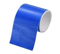 MECCANIXITY Ruban réfléchissant, 10,2 cm x 3 m, ruban d'avertissement de sécurité nocturne, ruban adhésif imperméable en PVC pour remorques, motos, marches, plancher, bateaux, sol, bleu