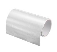 MECCANIXITY Ruban réfléchissant, 20,3 cm x 3 m, ruban d'avertissement de sécurité nocturne, ruban adhésif imperméable en PVC pour remorques, motos, marches, plancher, bateaux, sol, blanc