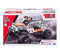 MECCANO - 4X4 SUV DE Course 10 MODÈLES - 10 Modèles Différents de Véhicules A Construire avec Direction et Suspensions - 225 Pièces Et 2 Outils - Jeu de Construction - Jouet Enfant 8 Ans et +