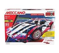 Meccano - Coffret Supercar Motorise 347 Pcs Metal - 25 Modeles Voiture, Vehicule - Moteur 6v Et Outils Inclus - Jeu Construction 10 Ans Et Plus