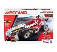 Meccano - Coffret Vehicules de course 10 modeles (voiture, avion, bateau) - Jeu construction Metal - 225 pieces