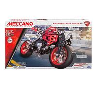 MECCANO - DUCATI MONSTER 1200s - Superbe Réplique Moto Ducati Monster - Coffret Inventions Avec 292 Pièces Et 2 outils - Jeu de Construction - 6027038 - Jouet Enfant 10 Ans et +