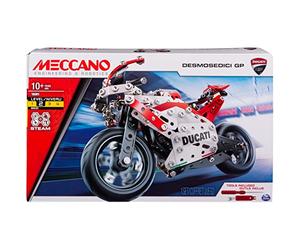 MECCANO - DUCATI MOTO GP - Superbe Réplique Moto Ducati GP - Coffret Inventions Avec 350 Pièces Et 2 outils - Jeu de Construction - 6044539 - Jouet Enfant 10 Ans et +
