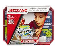 Meccano – Jeu de construction Kit d'inventions 6047099, moteur, 2 outils, perforatrice – 10 ans et +