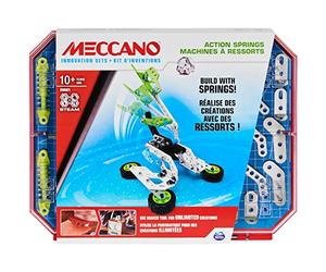 MECCANO - KIT D’INVENTIONS - RESSORTS - Coffret Inventions Avec Ressorts, 2 Outils et 1 Perforatrice Maker Tool - Jeu de Construction - 6053909 - Jouet Enfant 10 Ans et +