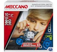 Meccano - KIT D'INVENTIONS - MONTAGES RAPIDES - Coffret Inventions Avec 79 Pièces Et 2 Outils - Jeu de Construction - 6047095 - Jouet Enfant 10 Ans et +