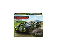 Meccano Masters - Coffret Cabriolet a retrofriction 5 modeles en 1 - Roadster Voiture de course - Set Jeu construction et Carte