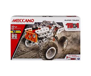 MECCANO - Super Truck 15 MODÈLES - Véhicule avec Direction et Suspensions Fonctionnelles - Jeu de Construction - 6052632 - Jouet Enfant 10 Ans et +