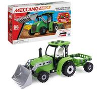 MECCANO - TRACTEUR PELLETEUSE MECCANO JUNIOR - Pelleteuse Agricole Et Remoque Articulées A Construire - Jeu De Construction Avec 2 Outils - Alternative Aux Ecrans - Jouet Enfant 5 Ans Et +