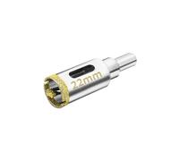 Meccion 22mm Scie Cloche Diamantée avec Mèche Pilote, Foret Trépan Diamant pour Carrelage, Porcelaine, Verre, Marbre et Céramique